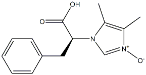 3-[(S)-1-カルボキシ-2-フェニルエチル]-4,5-ジメチル-3H-イミダゾール1-オキシド 化学構造式