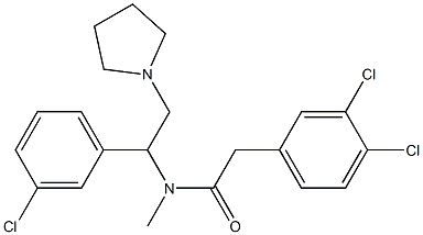 3,4-Dichloro-N-methyl-N-[1-(3-chlorophenyl)-2-(1-pyrrolidinyl)ethyl]benzeneacetamide