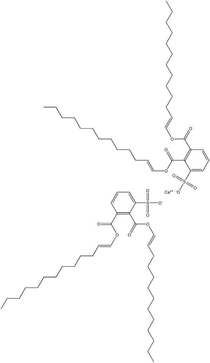 Bis[2,3-di(1-tridecenyloxycarbonyl)benzenesulfonic acid]calcium salt
