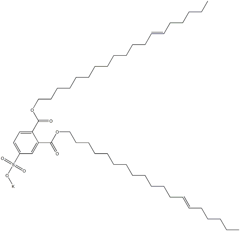 4-(Potassiosulfo)phthalic acid di(13-nonadecenyl) ester Structure