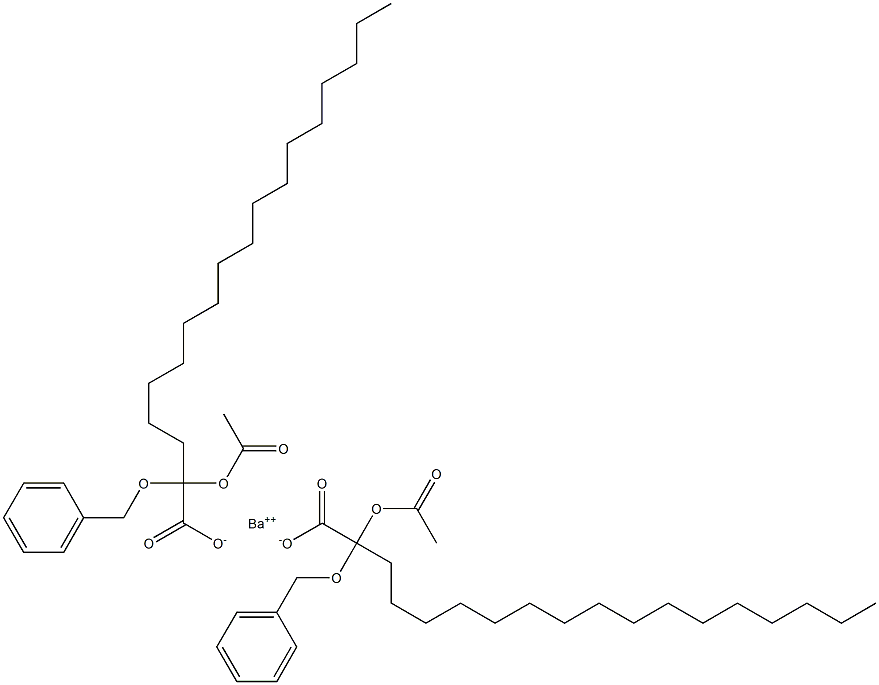 Bis(2-benzyloxy-2-acetyloxystearic acid)barium salt