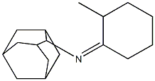 N-(2-アダマンチル)-2-メチルシクロヘキサンイミン 化学構造式