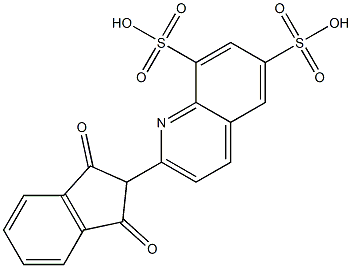 2-(1,3-Dioxoindan-2-yl)quinoline-6,8-disulfonic acid