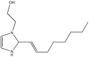 2-(1-Octenyl)-4-imidazoline-1-ethanol Structure