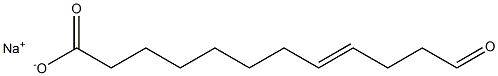 (8E)-11-ホルミル-8-ウンデセン酸ナトリウム 化学構造式