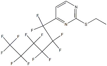 4-(Tridecafluorohexyl)-2-(ethylthio)pyrimidine