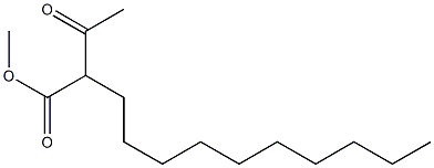 2-アセチルドデカン酸メチル 化学構造式