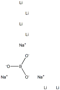 オルトほう酸二リチウムナトリウム 化学構造式