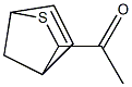 3-アセチル-2-チアビシクロ[2.2.1]ヘプタ-5-エン 化学構造式
