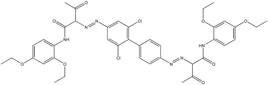 4,4'-Bis[[1-(2,4-diethoxyphenylamino)-1,3-dioxobutan-2-yl]azo]-2,6-dichloro-1,1'-biphenyl