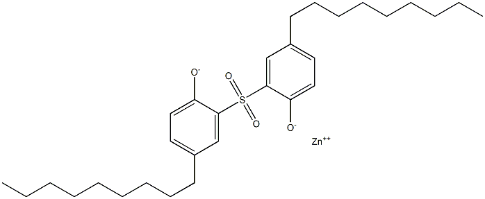 亜鉛2,2'-スルホニルビス(4-ノニルフェノラート) 化学構造式
