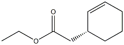 2-[(R)-2-シクロヘキセニル]酢酸エチル 化学構造式