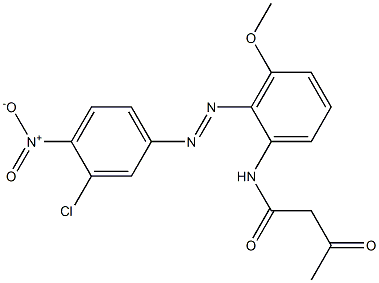 2-Acetyl-2'-(3-chloro-4-nitrophenylazo)-3'-methoxyacetanilide