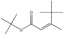 (Z)-3,4,4-トリメチル-2-ペンテン酸tert-ブチル 化学構造式