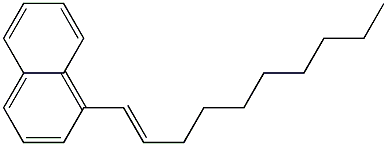 1-(1-デセニル)ナフタレン 化学構造式
