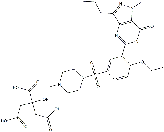 Sildenafil Citrate Tablets Structure