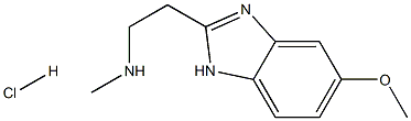 2-(5-methoxy-1H-benzo[d]imidazol-2-yl)-N-methylethanamine hydrochloride Structure