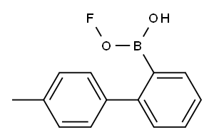 4'-methyl-2-fluorobiphenylboronic acid Structure