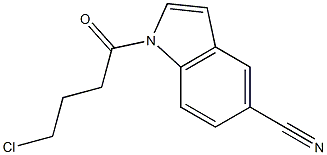 N-(4-Chlorobutyryl)-5-cyanoindole Structure