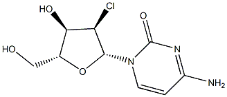 2'-Chloro-2'-deoxycytidine Structure