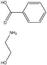 Monoethanolaminebenzoate
 Structure