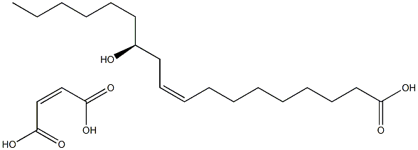 马来酸蓖麻油酯 结构式