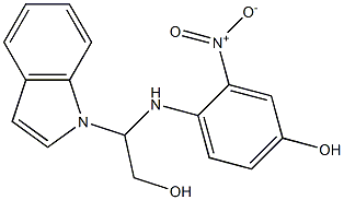 4-[N-(indolyl-hydroxyethyl)amino]-3-nitrophenol Structure