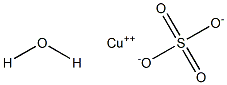 Copper sulfate monohydrate Struktur