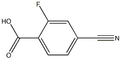 4-Cyano-2-fluorobenzoic acid 结构式