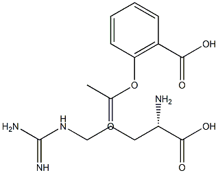 精氨酸阿司匹林, , 结构式