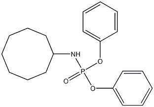 O,O-diphenyl-N-cyclooctyl phosphoramidate Struktur