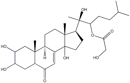 2,3,14,20-tetrahydroxy-22-(2-hydroxyacetyloxy)cholest-7-en-6-one