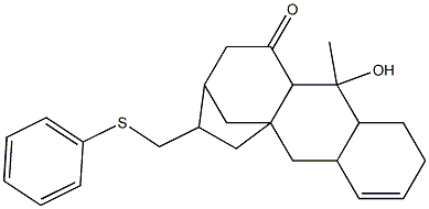 1,2,4a,5,6,7,8,9,10,10a,11,11a-dodecahydro-11-hydroxy-11-methyl-7-phenylthiomethyl-5aH-5a,8-methanocyclohepta(b)naphthalen-10-one