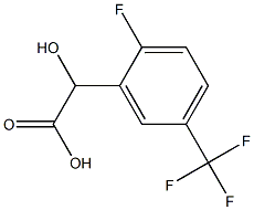 2-FLUORO-5-(TRIFLUOROMETHYL)MANDELIC ACID Structure