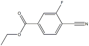 4-CYANO-3-FLUOROBENZOIC ACID ETHYL ESTER Structure