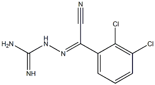 (Z)-2-(2,3-DICHLOROPHENYL)-2-(GUANIDINOIMINO) ACETONITRILE Structure