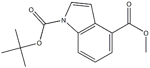 1-BOC-4-CARBOMETHOXYINDOLE Structure