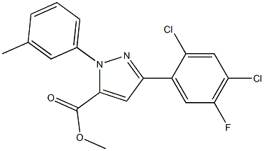 methyl 3-(2,4-dichloro-5-fluorophenyl)-1-m-tolyl-1H-pyrazole-5-carboxylate