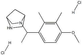 2-[1-(4-METHOXY-2,3-DIMETHYLPHENYL)ETHYL]-2,5-DIAZABICYCLO[2.2.1]HEPTANE DIHYDROCHLORIDE Structure