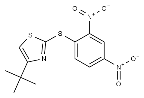 4-(tert-butyl)-2-[(2,4-dinitrophenyl)thio]-1,3-thiazole