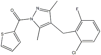 [4-(2-chloro-6-fluorobenzyl)-3,5-dimethyl-1H-pyrazol-1-yl](2-thienyl)methanone
