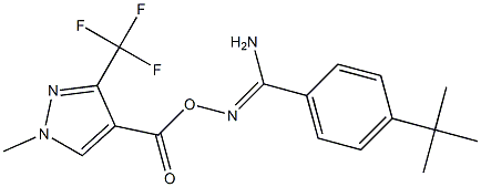 O1-{[1-methyl-3-(trifluoromethyl)-1H-pyrazol-4-yl]carbonyl}-4-(tert-butyl)benzene-1-carbohydroximamide