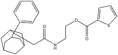 2-{[2-(2-phenyl-2-adamantyl)acetyl]amino}ethyl 2-thiophenecarboxylate