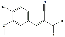 (E)-2-cyano-3-(4-hydroxy-3-methoxyphenyl)-2-propenoic acid