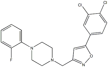 1-{[5-(3,4-dichlorophenyl)-3-isoxazolyl]methyl}-4-(2-fluorophenyl)piperazine
