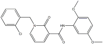1-(2-chlorobenzyl)-N-(2,5-dimethoxyphenyl)-2-oxo-1,2-dihydro-3-pyridinecarboxamide