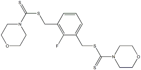 2-fluoro-3-{[(morpholinocarbothioyl)thio]methyl}benzyl morpholine-4-carbodithioate