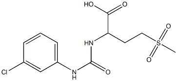2-{[(3-chloroanilino)carbonyl]amino}-4-(methylsulfonyl)butanoic acid