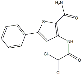 3-[(2,2-dichloroacetyl)amino]-5-phenylthiophene-2-carboxamide