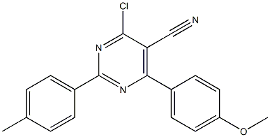 4-chloro-6-(4-methoxyphenyl)-2-(4-methylphenyl)-5-pyrimidinecarbonitrile
